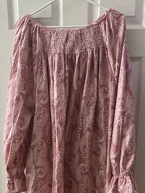 Smocked Flannel Nightgown